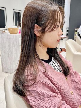 ケーツー あべのキューズモ－ル店(K-two) 顔周りカット*レイヤーカット*おくれ毛カット*グレージュカラー
