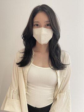 ヨーク(YOKE) 【 YOKE 】フェイスレイヤー小顔カット顔まわりグレージュ