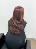 イメチェン/フルバング/似合わせカット/レッドブラウン/髪質改善