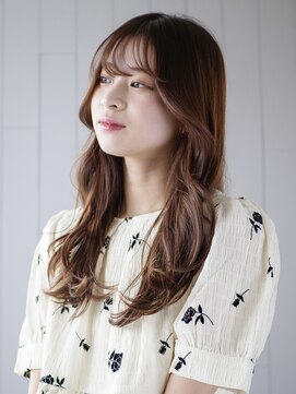 アイティーバイアルバム 下北沢店(IT by ALBUM) くびれウェーブ_グレーベージュレイヤーロング前髪パーマ_9632