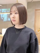 ローレン(LOREN)&nbsp;ミルクティーベージュぷつっとボブケアブリーチ 梅田