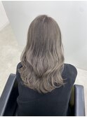 美髪*エアリーセミディ*シルバーベージュ*髪質改善