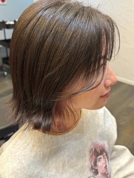 ベル バイ マグ 諏訪店(belle by Mag) 20代30代40代小顔カットインナーカラー透け感ナチュラルボブ