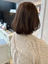 キャアリー(Caary)&nbsp;福山市美容師求人スタッフ募集ショコラブラウンワンカールパーマ