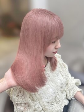 ロンド レア 天神大名店(Lond Le’a) 髪質改善イメチェンホワイトブロンドピンク美髪ハイトーン天神