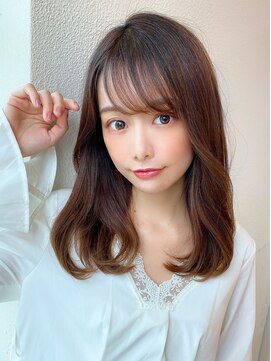 アフロートフクオカ(AFLOAT FUKUOKA) 【NEW OPEN】小顔前髪あり後れ毛サイドバングメルティカラー