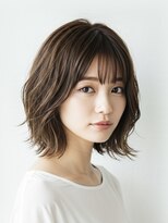 ソードリーフ ヘアーアンドスパ 鶴見店(swordlief hair&spa)&nbsp;アッシュベージュ×外ハネボブ