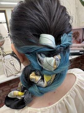 イングリッド スカーフ 編み込み