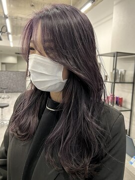 コト 福井大和田店(coto) 福井　大和田　韓国ヘア　顔周りレイヤー　ラベンダーアッシュ