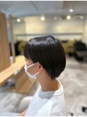 大人可愛い20代30代40代◎柔らかい印象の丸みショートボブ