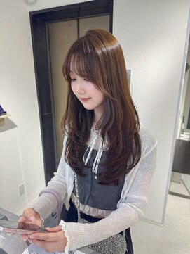 ハピネス 梅田茶屋町店(HAPPINESS) 韓国ヘア/レイヤー/髪質改善/顔周り/ブリーチなしマロンブラウン