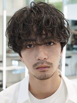 フィフス 渋谷(fifth)&nbsp;渋谷大人ルーズカールシャドウパーマメンズカットマッシュ緩め