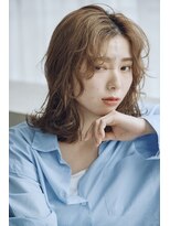 アトラ ハッピーヘアライフ 昭和町店(attra happyhairlife)&nbsp;ミディアムパーマ/コテ巻風パーマ/くせ毛風パーマ/大人ボブ