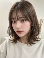 サンドイエナ 横浜店(sand yena)&nbsp;くびレイヤーボブルフネビージュ小顔ワンレンこなれミディ