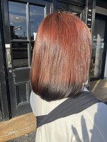 アチェロ(acero)&nbsp;つやピンクグレー×裾ブラック