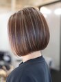 シロ(SHILO) ハイライトとボブで、重くなりすぎず◎/諏訪/美容院