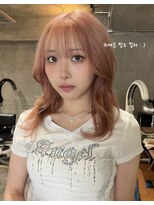 ナループロア ルームー(Nalu pu loa ROOMOO) ブリーチ1~2回でできるサーモンピンク♪ブリーチカラー