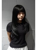 黒髪大人ロング×レイヤースタイル