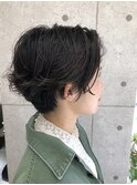 洗いっぱなしで決まる無造作ショートボブスタイル♪