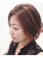 ヘアーアンドシューズ タイプエービー(HAIR&SHOES Type AB) インナーカラーでオレンジが入っています。