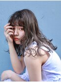 フォギーベージュ×セミウェットウェーブ【Timere神戸三宮】