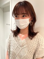 リト 自由が丘(Lit.)&nbsp;【お客様style】くびれミディアムレイヤー×栗色【担当YUKINA