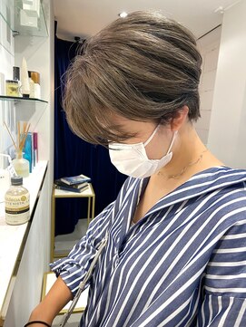 レトン 銀座(leton) ボブ/オリーブグレージュ/マッシュショート[東銀座/銀座]