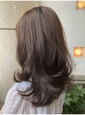 ロングレイヤー・外ハネミックス巻き