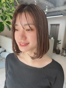 フラッグ ヘアー 天神西通り店(Flag HAIR) ボブ☆ハイライト☆ケアブリーチ