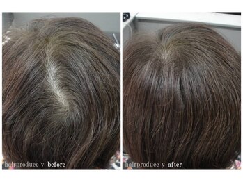 ヘアプロデュース ワイ(hairproduce y)の写真/【板宿駅徒歩2分】特許取得の「エクステ」◆トップのボリュームを創り、お悩みを解決に導きます！