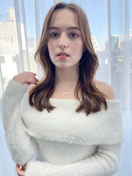 アイティーバイアルバム 松戸店(IT by ALBUM) くびれ巻き_斜めバンググレージュカラーシルキーベージュ_9410