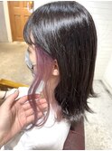 くすみピンクイヤリングカラー【溝の口】