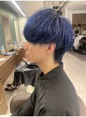 メンズブリーチ一回ネイビーカラー