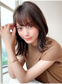 ★くびれヘアデジタルパーマチェリーブラウン