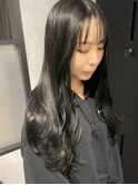 ブルーブラック/髪質改善/酸性ストレート/縮毛矯正/白髪ぼかし