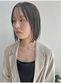 切りっぱなしボブミニボブ前下がりボブ結べるボブ