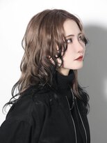 ガルテ(GARTE) 韓国風ウルフカット/ウルフヘア/エンドカラー/ブラック/ブラウン