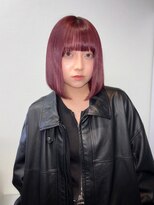 ベル(BEL) 【ハイトーンカラー】ワインレッド