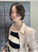 20代30代大人可愛いエアリーボブラベンダーベージュ透明感/今枝