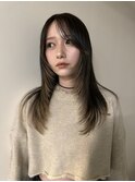 レイヤーカット/裾カラー/デザインカラー/顔まわりカット