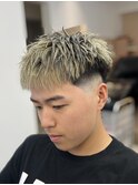 ラフクロップ　スキンフェード　短髪ヘア