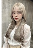 #韓国風#レイヤー#顔まわり#ブリーチなしダブルカラー#髪質改善
