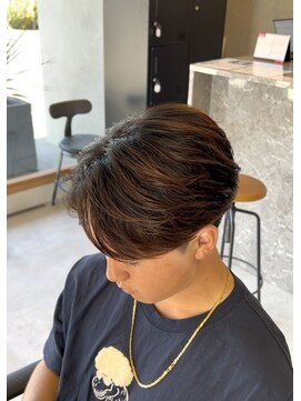 エッジ(EDGE) 大分メンズ毛流れニュアンスフェザーパーマ刈り上げショート