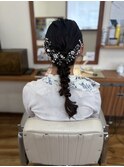 編みおろしヘアセット
