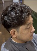 【庄内店メンズパーマ】ショートカーリーパーマ（ドライセット）