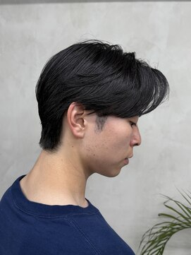 ニコ トウキョウ ロジック(nico TOKYO Logic) メンズセンターパートニュアンスパーマアップバング