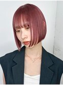 ボブ韓国ヘア顔周りレイヤーくびれミディミディアム_ba568651
