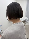 内巻きボブ前髪ありミニボブ◎20代30代40代50代ショートボブ
