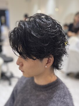 バース 梅田中崎町店(BIRTH) フェザーパーマニュアンスパーマ大阪パーマセンターパート