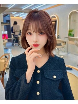 サンドパールス 仙台店(sand PALCE) 髪質改善/大人ガーリー/似合わせカット/ショートボブ前髪/仙台